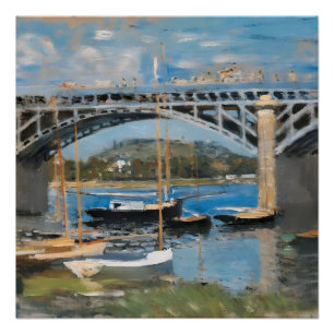 Poster Monet - Le Pont sur la Seine