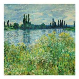 Poster Monet - Les bords de Seine à Vetheuil