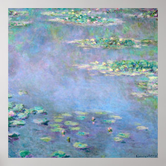Poster Monet Les Nympheas Water Lilies Art