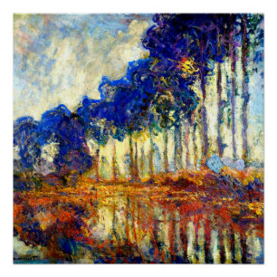 Poster Monet - Les peupliers en automne