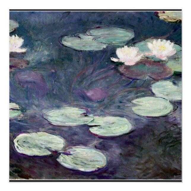 Poster Monet - Lys d'eau 1897-1899, (Devant)