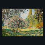 Poster Monet - Paysage, Le Parc Monceau,<br><div class="desc">Claude Monet célèbre peinture,  Paysage,  Le Parc Monceau.</div>