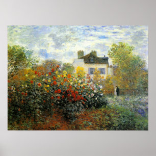 Poster Monet Rose Garden