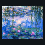 Poster Monet Water Lilies<br><div class="desc">Poster Monet Water Lys. Peinture à l'huile sur toile de 1916. Monet peint son fameux bassin de nénuphars de manière obsessionnelle pendant les dernières années de sa carrière, puisant son inspiration dans la lumière du soleil et son effet changeant sur l'eau, les fleurs aquatiques et le feuillage. Ce tableau, qui...</div>