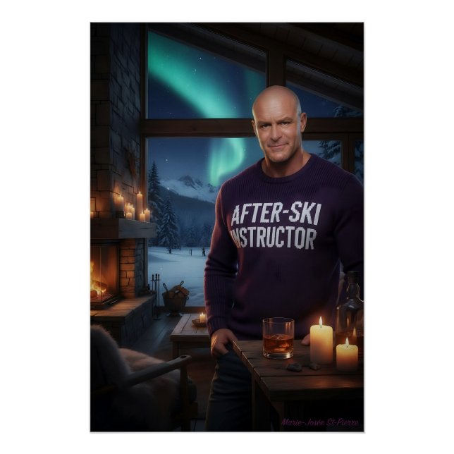 Poster Moniteur d'après-ski (Devant)