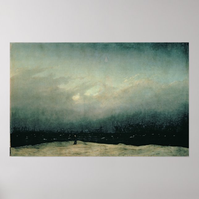 Poster Monk by sea (Devant)