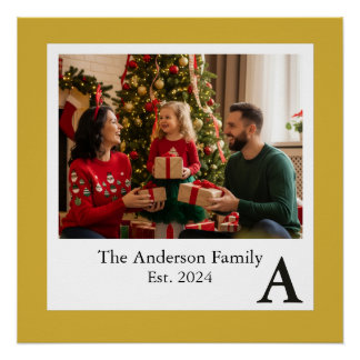 Poster Monogramme familial 