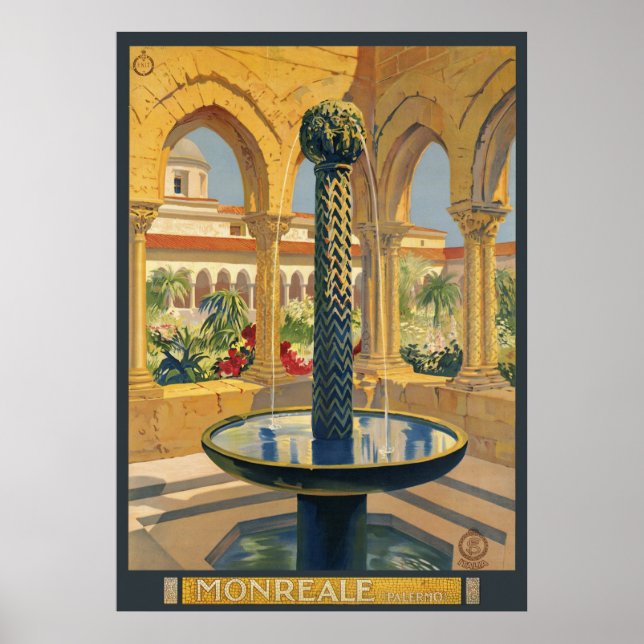 Poster Monreale Palerme (Devant)