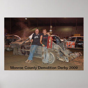 Poster Monroe County Demolition Derby 2009