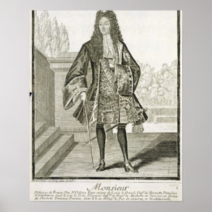 Poster Monsieur Philippe Duc d'Orleans de France
