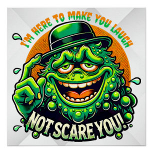 Poster Monster avec un message