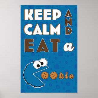 Poster Monster du Cookie Keep Calme