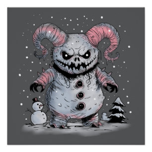 Poster Monster Snowman