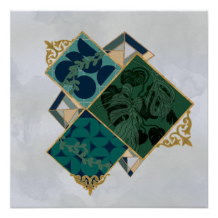 Poster Monstère géométrique