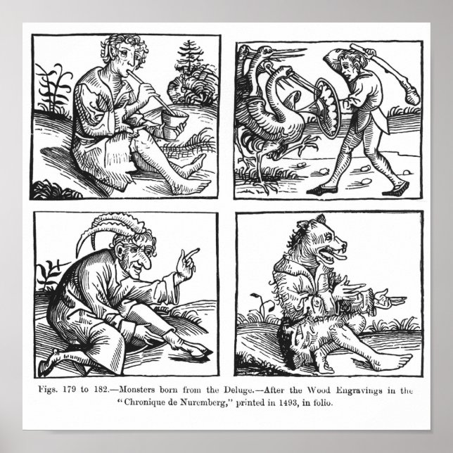 Poster Monsters born from the Deluge (Devant)