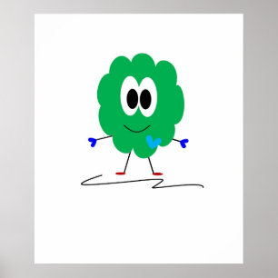 Poster Monstre vert