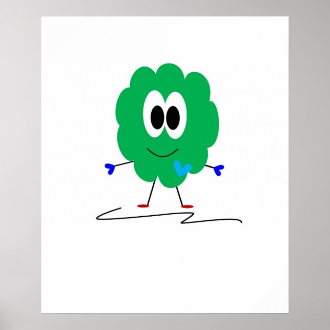 Poster Monstre vert (Devant)