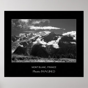 POSTER MONT BLANC, CHAMONIX, FRANCE