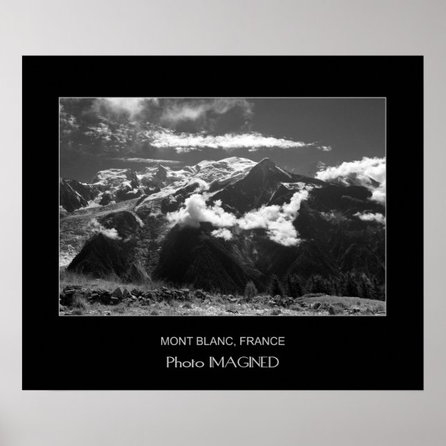 POSTER MONT BLANC, CHAMONIX, FRANCE (Devant)