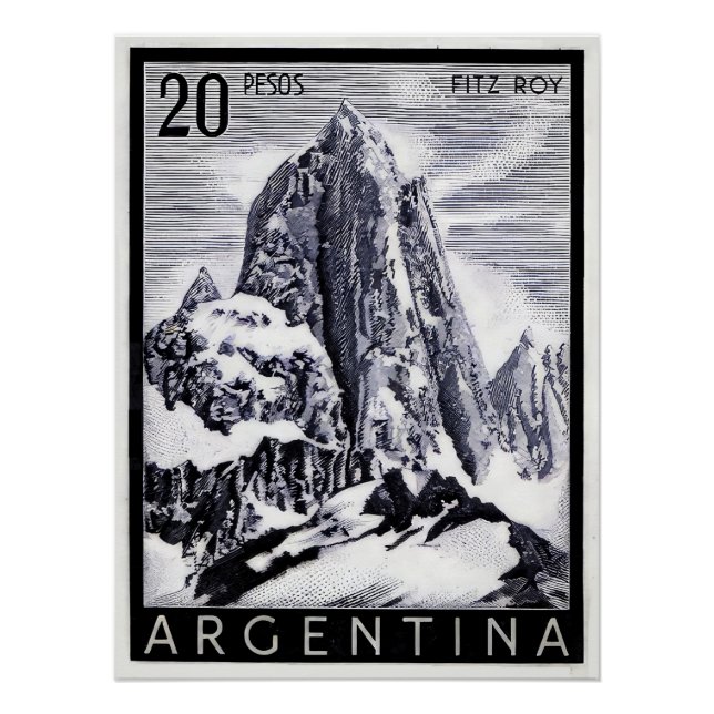 Poster Mont Fitzroy (Devant)