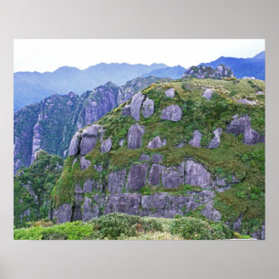 Poster Mont Nagata, Yakushima, Kagoshima, Japon