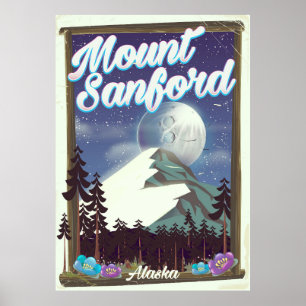 Poster Mont Sanford Alaska