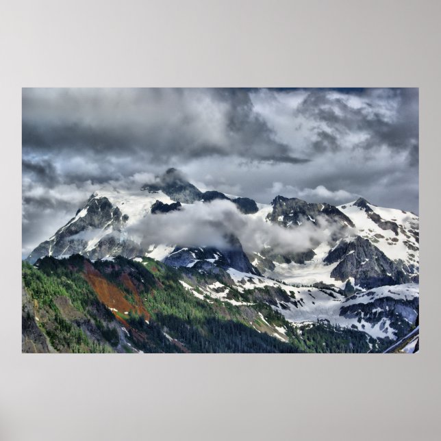 Poster Mont Shuksan (Devant)