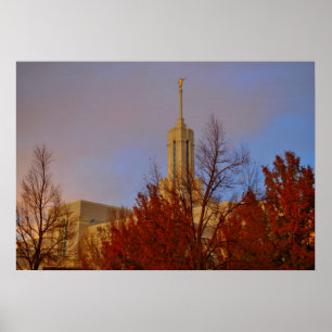 Poster Mont Timpanogos LDS Temple American Fork, Utah
