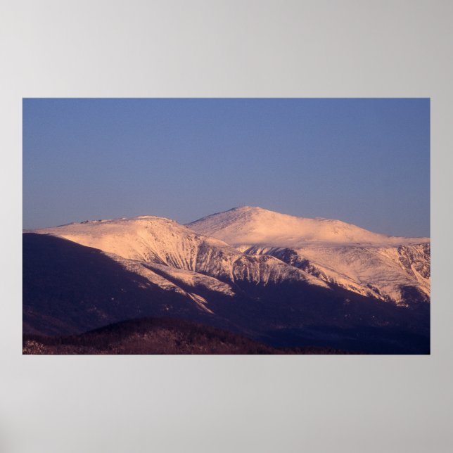 Poster Mont Washington hiver (Devant)