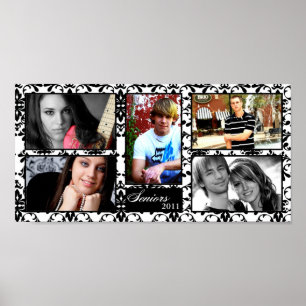 Poster Montage de collage supérieur personnalisé de 10 po