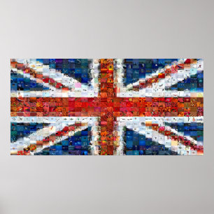 Poster Montage d'Union Jack - norme