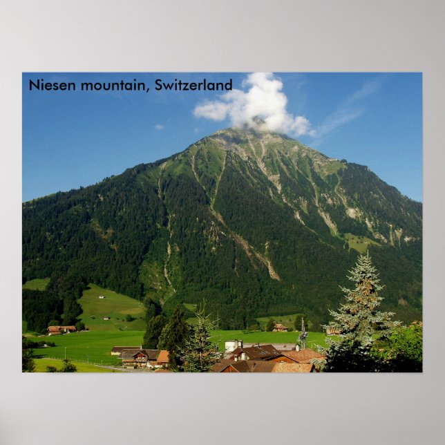 Poster Montagne de Niesen, Suisse (Devant)