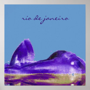 Poster Montagne du Pain de Sucre Rio JR