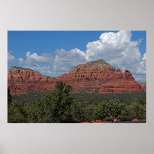 Poster Montagne rouge 082 de roche de Sedona