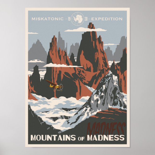 Poster Montagnes de la folie (Devant)