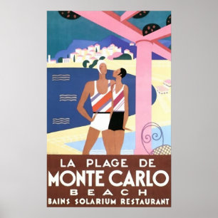 Poster Monte Carlo Beach