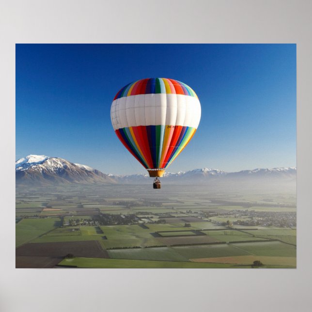 Poster Montgolfière, près de Methven, Canterbury 3 (Devant)