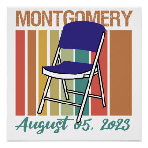 Poster Montgomery Brawl Folding Chair 5 août 2023