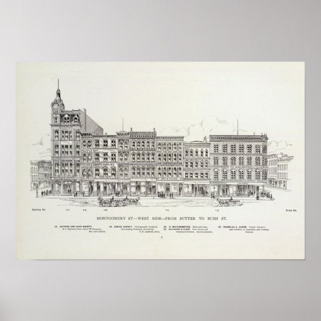 Poster Montgomery West side Sutter et Bush (Devant)