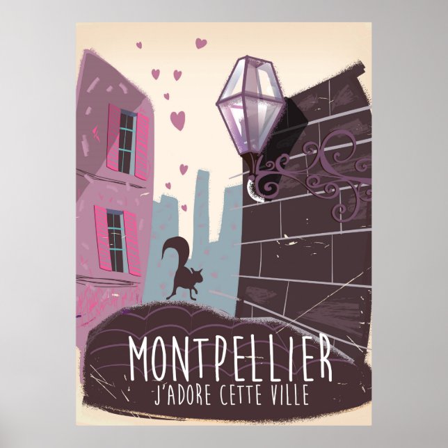 Poster Montpellier France (Devant)