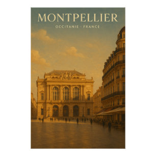 Poster Montpellier — Voyage en France 2026