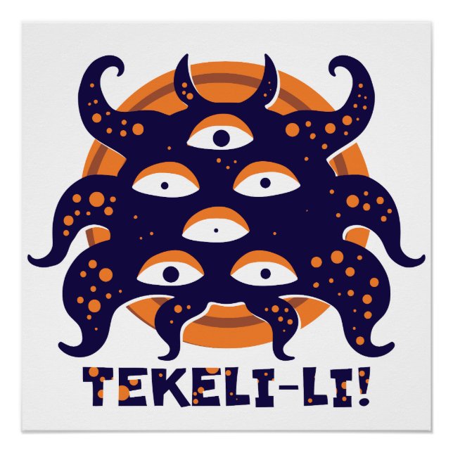 Poster Monts Shoggoth de la folie Lovecraft (Devant)