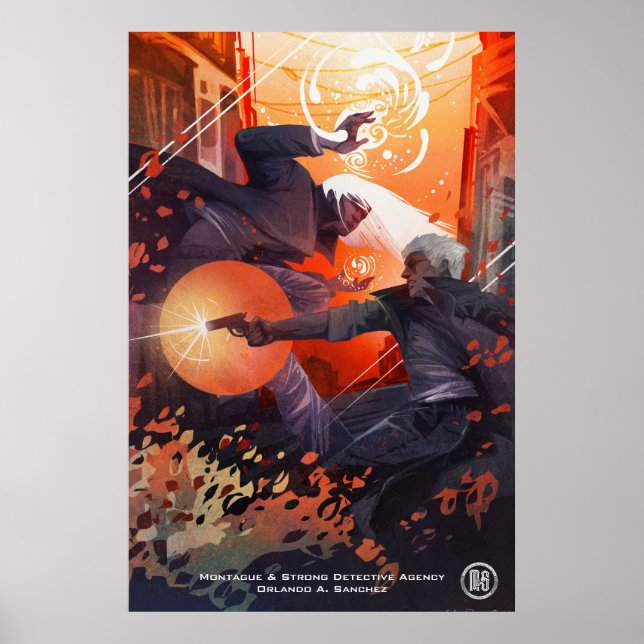 Poster Monty & Simon - Art de Galen Dara (Devant)