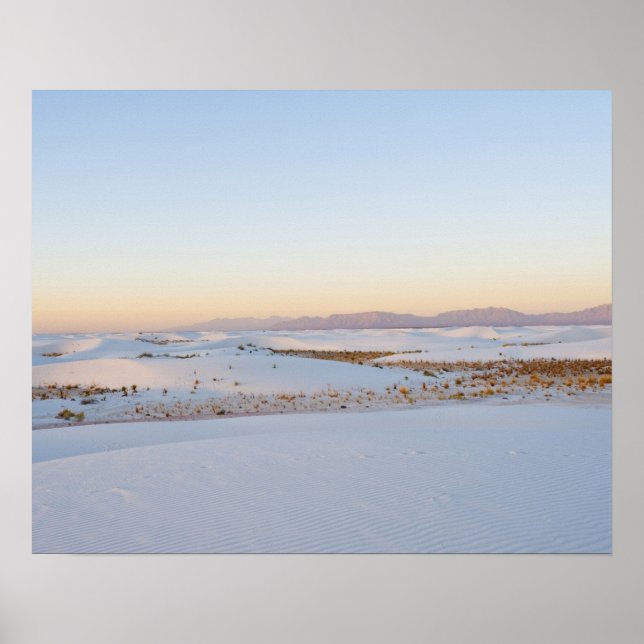 Poster Monument national de White Sands, Dunes transversa (Devant)