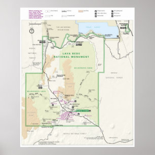 Poster Monument national des Lava Beds