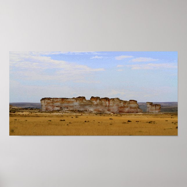 Poster Monument Rocks dans le Kansas occidental (Devant)