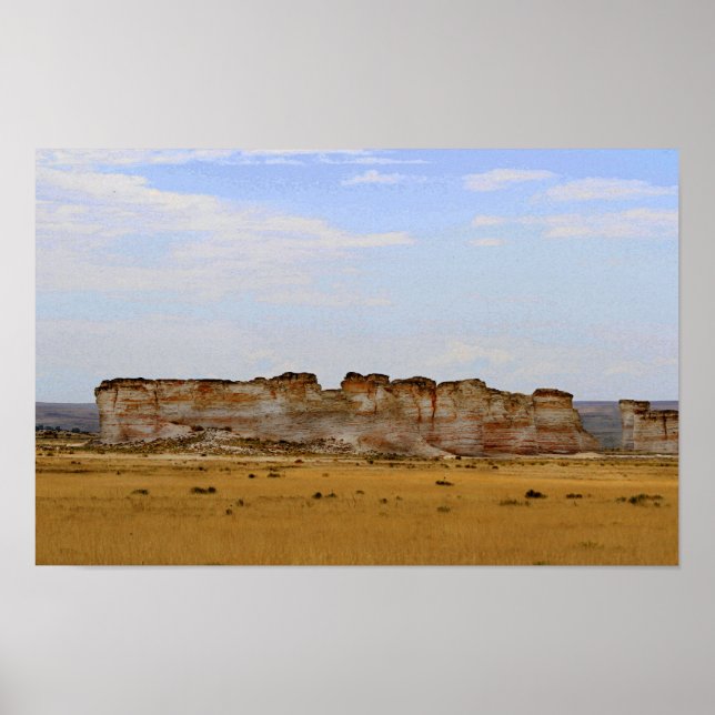 Poster Monument Rocks dans l'ouest du Kansas (Devant)
