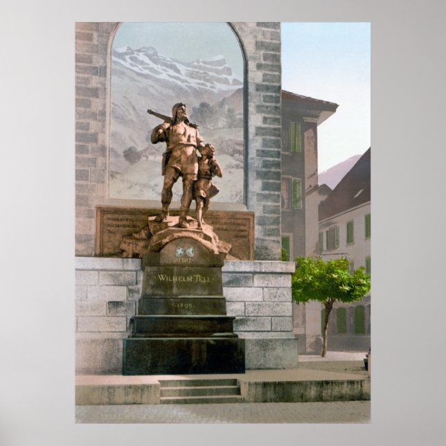 Poster Monument William Tell (Devant)