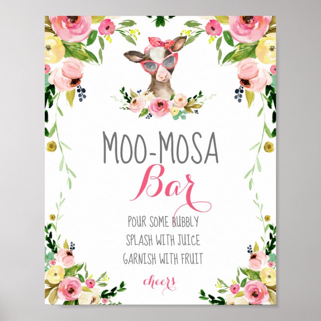 Poster Moo-Mosa Bar (Devant)