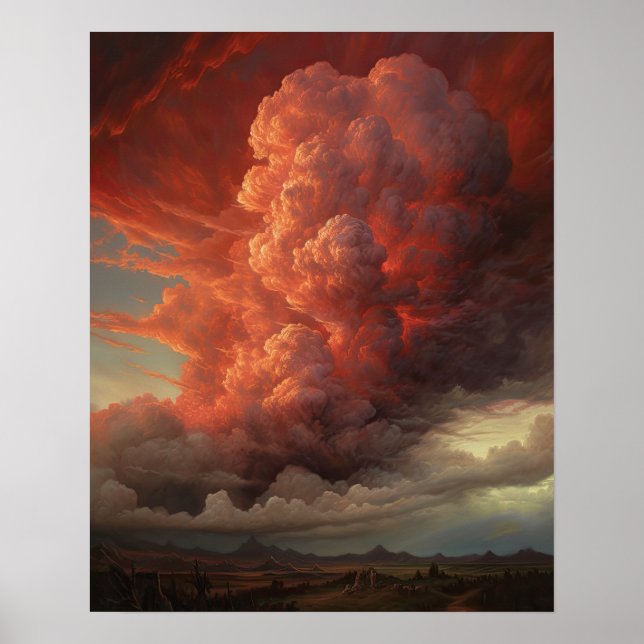Poster Moody Clouds Art (Devant)